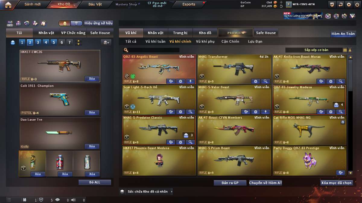 shop acc cf uy tin gia re